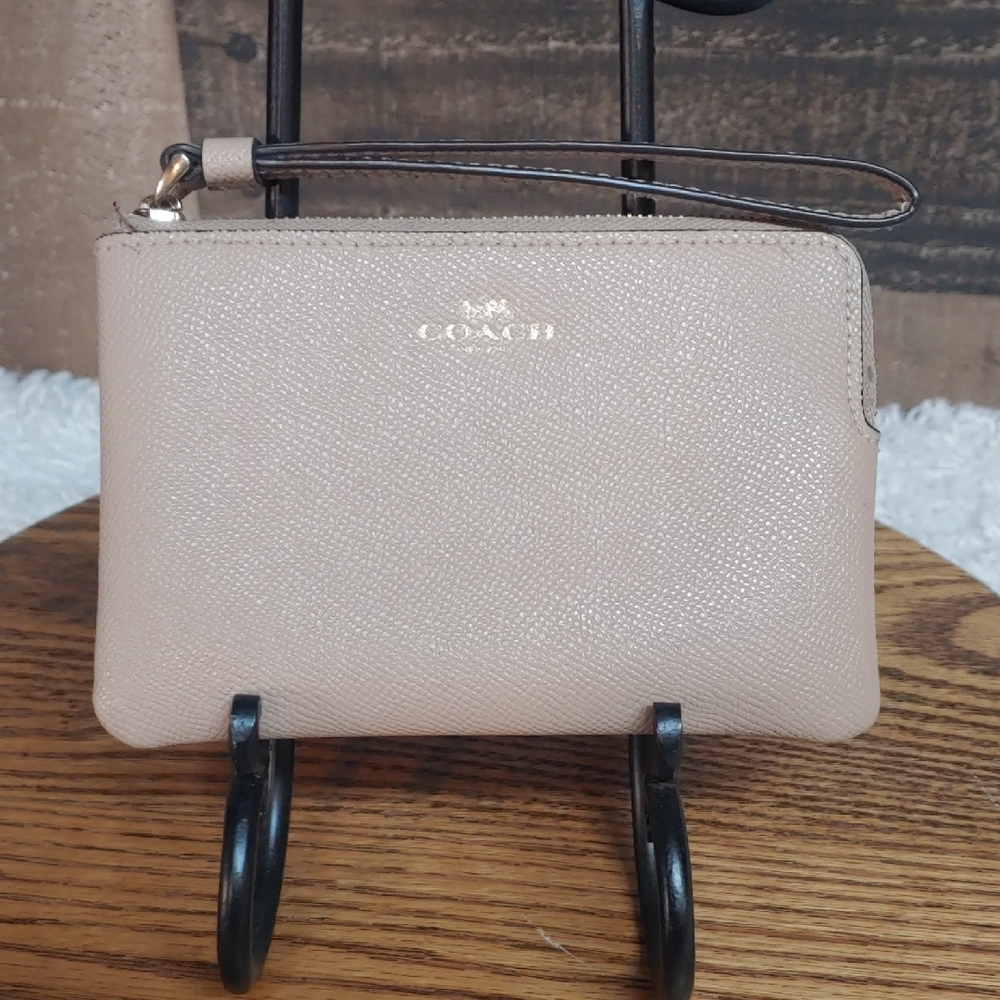 Coach Tan Wristlet